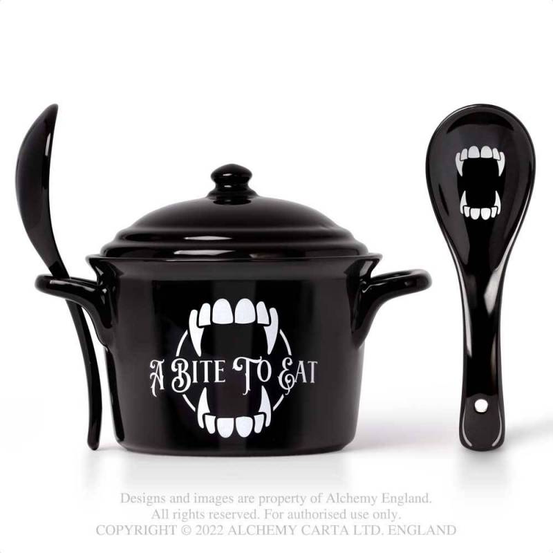 Alchemy A Bite To Eat Bowl And Spoon Set - Kate's Clothing