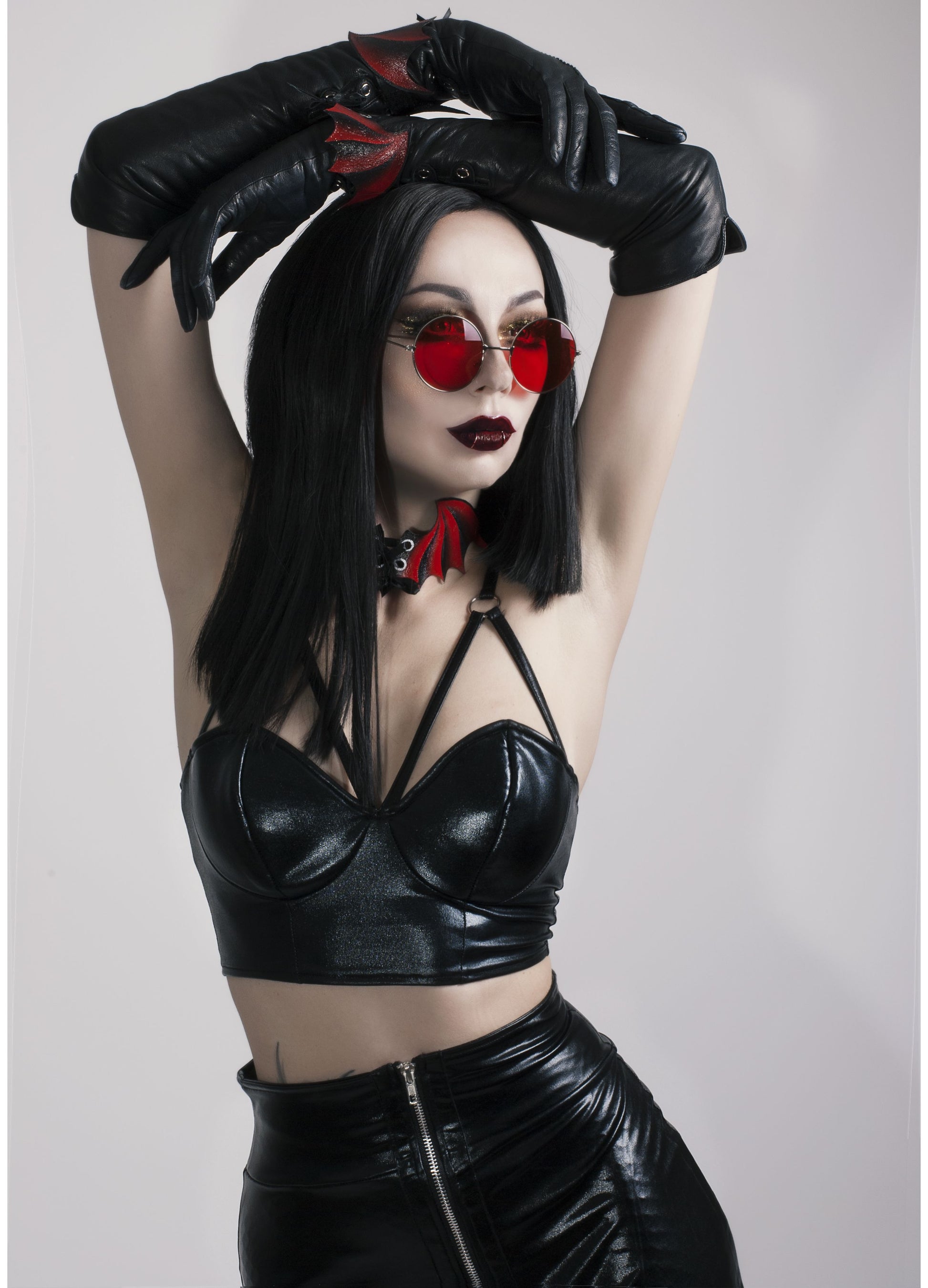 ANTIBrand Black Vinyl Bralet - Kate's Clothing