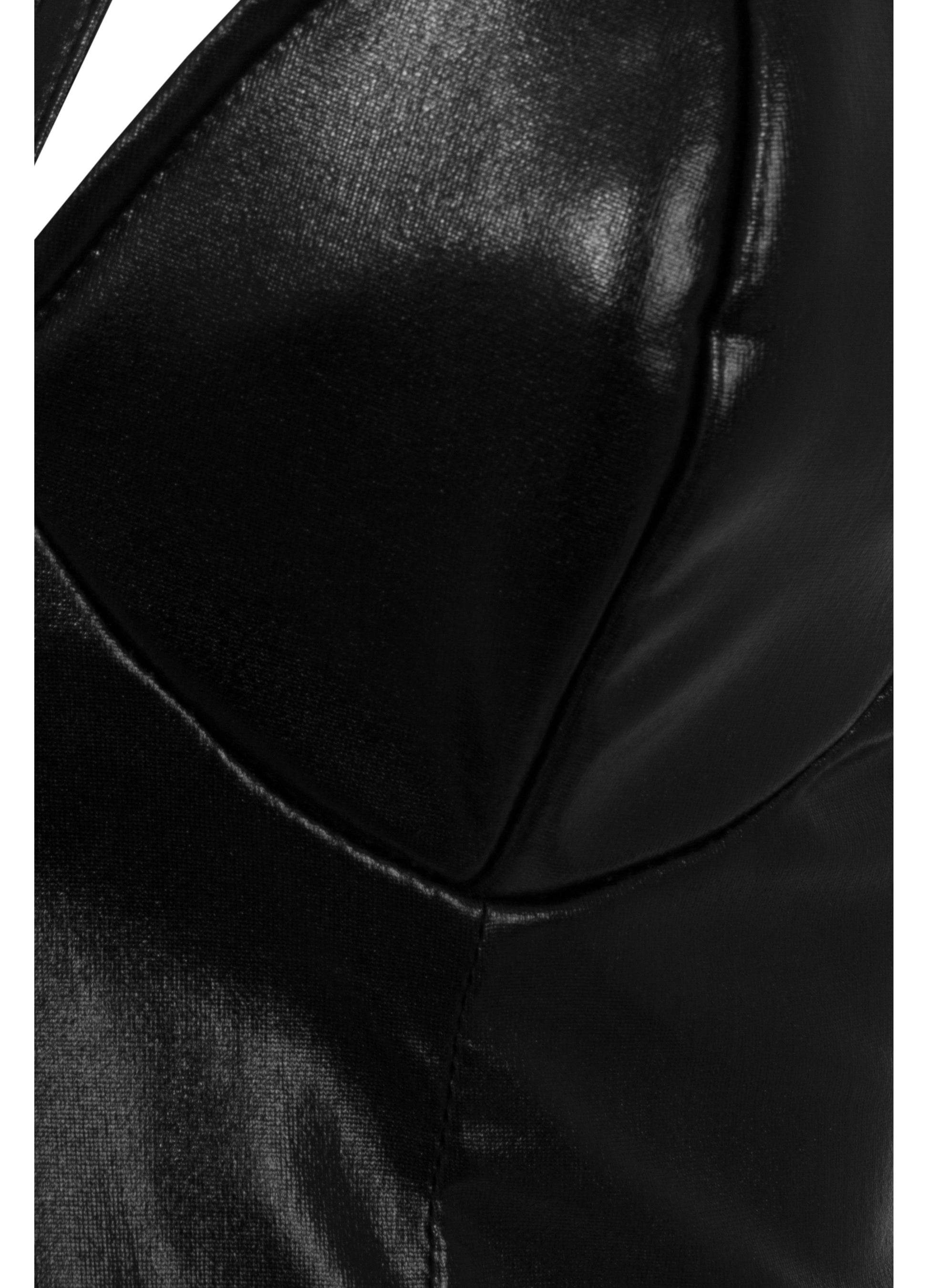 ANTIBrand Black Vinyl Bralet - Kate's Clothing