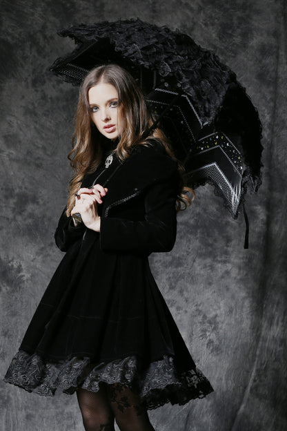 Dark In Love Audrey Telescopic Umbrella - Kate's Clothing