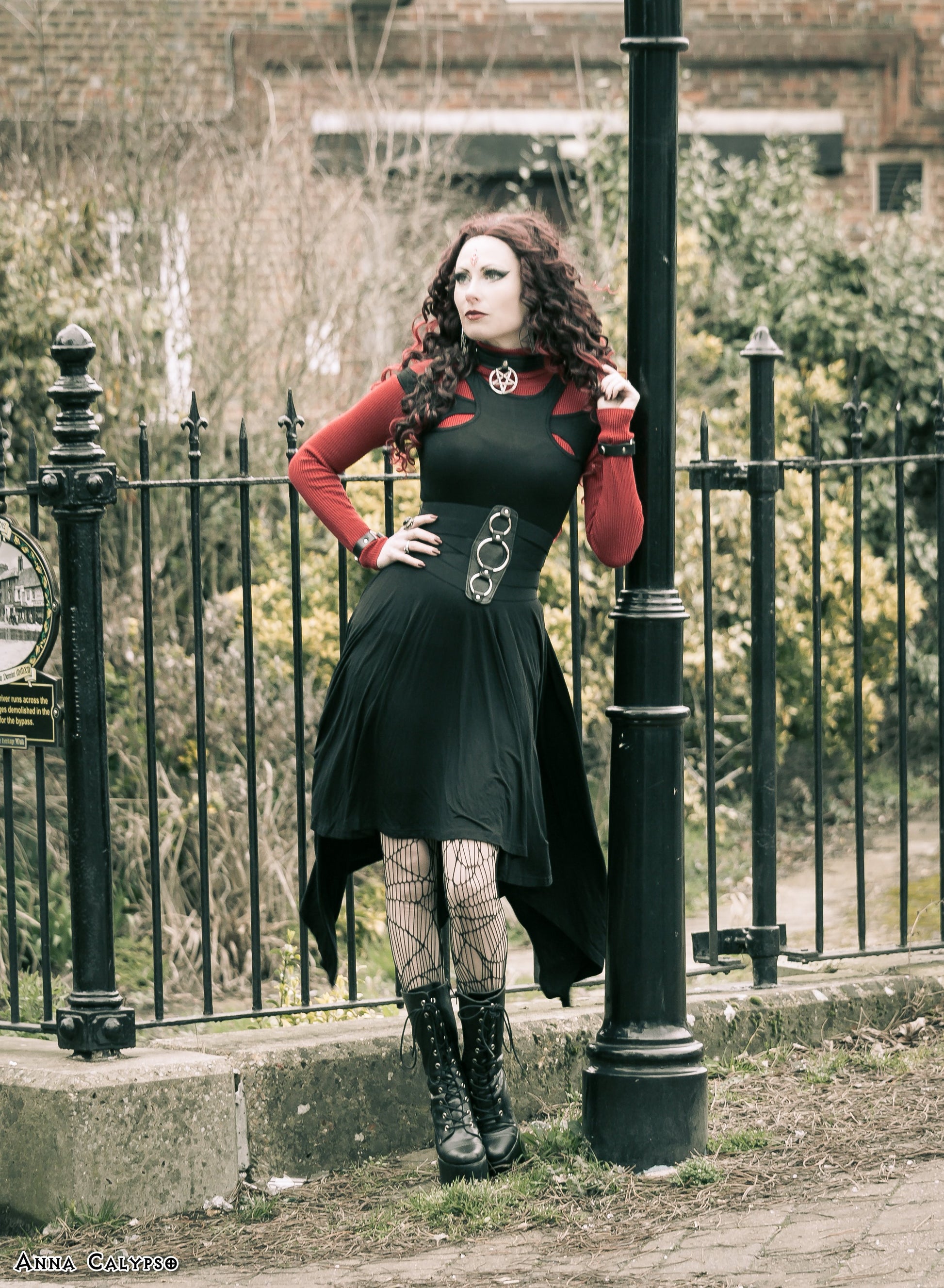 Dark In Love Waterfall Hem Dress - Kate's Clothing