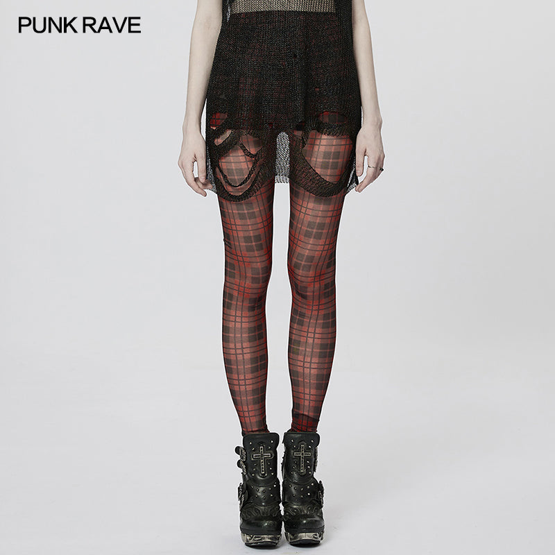 Punk Rave Aster Trousers - Red - Kate's Clothing