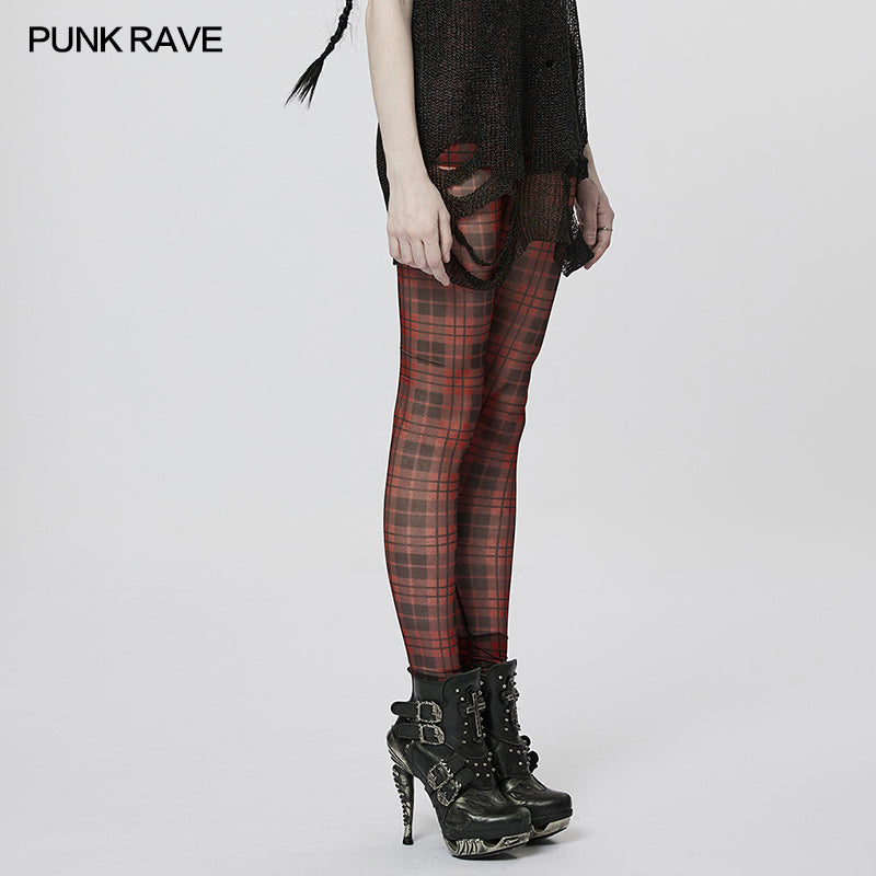 Punk Rave Aster Trousers - Red - Kate's Clothing