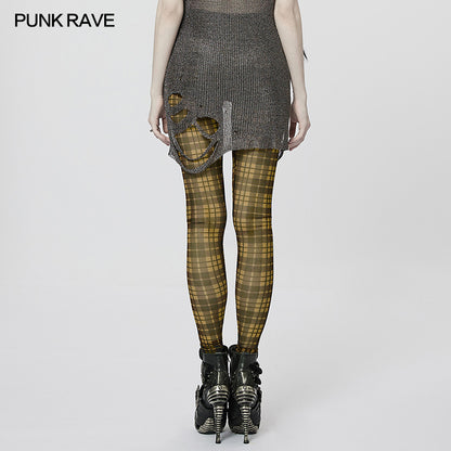 Punk Rave Aster Trousers - Yellow - Kate's Clothing