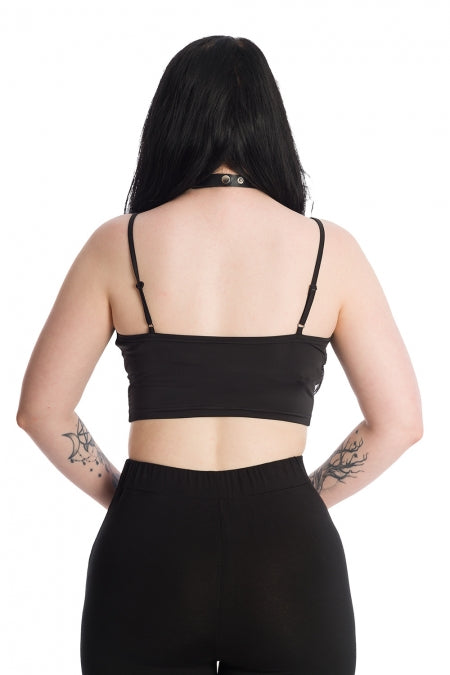 Banned Bernia bralette sexy comfortable stretchy gothic crop top back