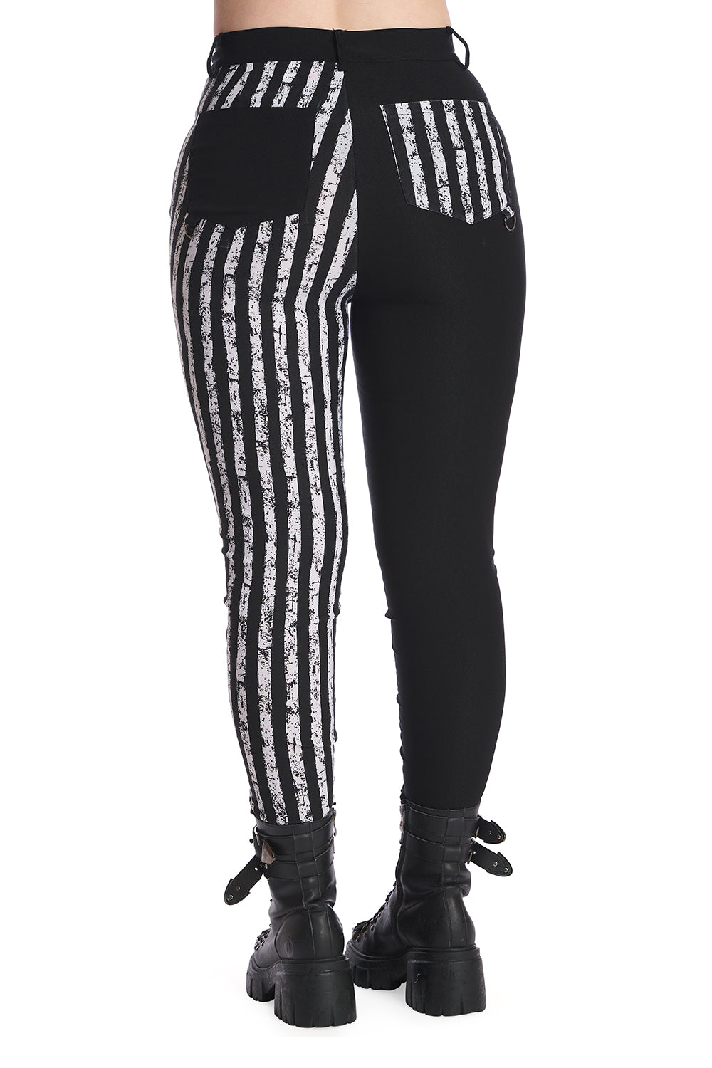 Banned Spooky Night Walks Half and Half Trousers Back View - Kate's Clothing
