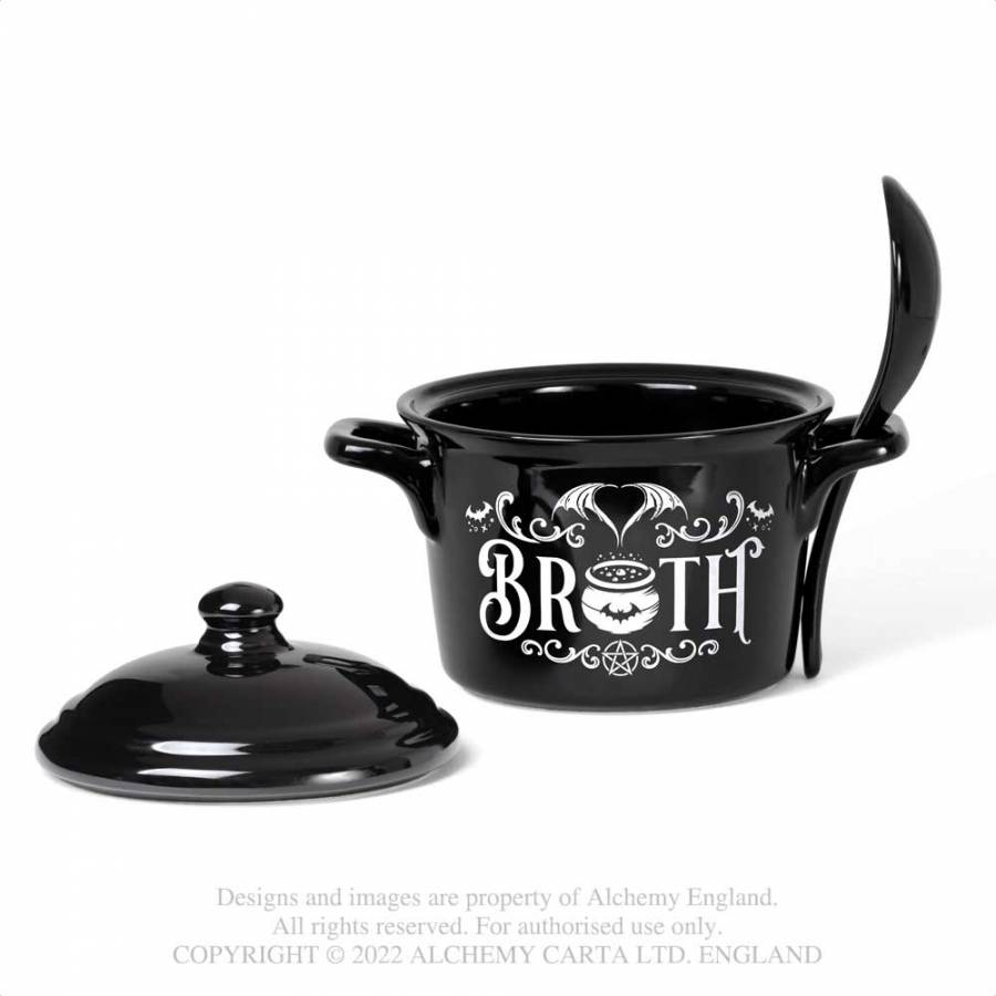 Alchemy Bat Broth Bowl And Spoon Set - Kate's Clothing