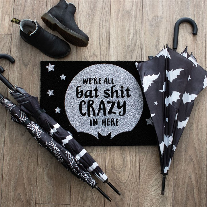 Gothic Gifts Bat Sh*t Crazy Doormat - Kate's Clothing