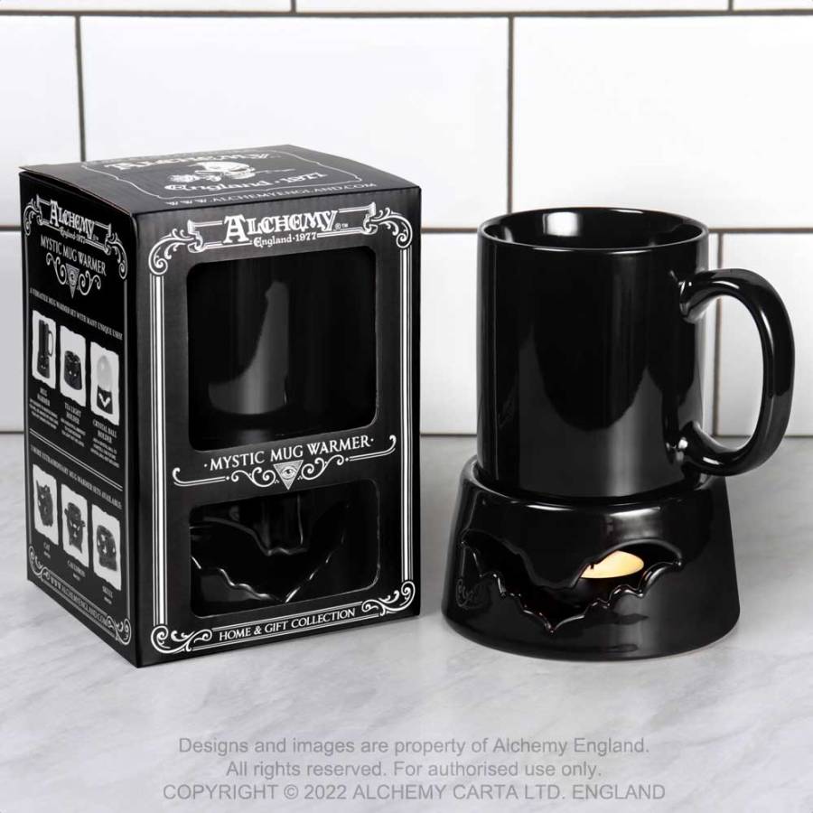 Alchemy Bat Warmer With Mug Set - Kate's Clothing