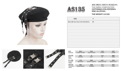 Devil Fashion Betania Beret - Kate's Clothing