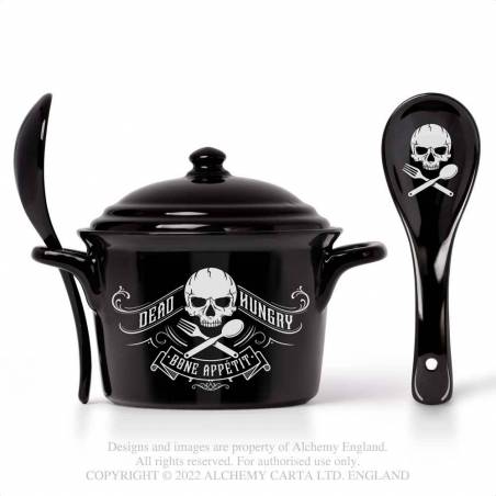 Alchemy Bone Appetit Bowl And Spoon Set - Kate's Clothing
