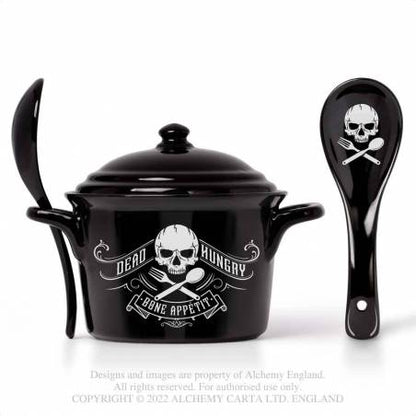 Alchemy Bone Appetit Bowl And Spoon Set - Kate's Clothing
