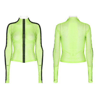 Punk Rave Carda Top - Green - Kate's Clothing