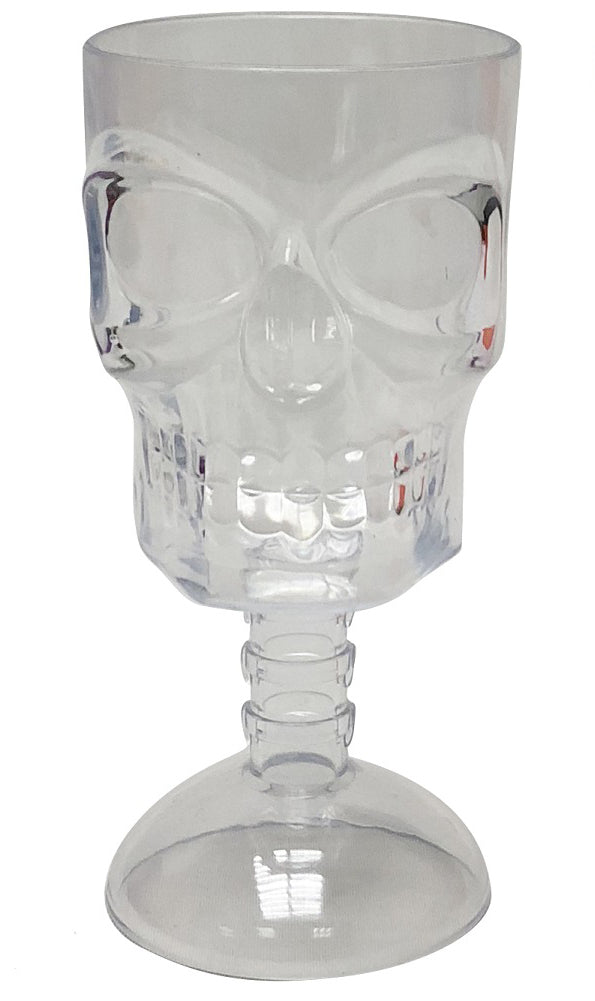 Gothic Gifts Clear Skull Wine Glass - Kate's Clothing