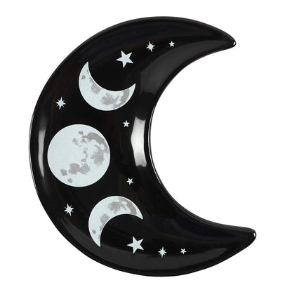 Gothic Gifts Crescent Moon Trinket Dish - Kate's Clothing