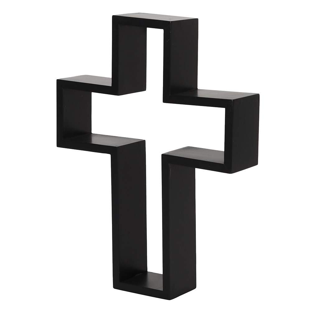 Gothic Gifts Black Cross Shelving Display - Kate's Clothing
