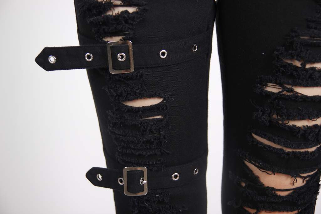 Devil Fashion Plus Size Mercy Ripped Jeans - Kate's Clothing