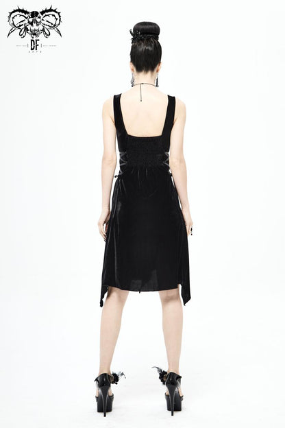 Devil Fashion Noemi Velvet Dress - Kate's Clothing