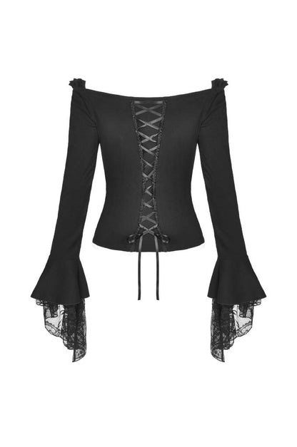 Dark In Love Aurelie Bardot Top - Kate's Clothing