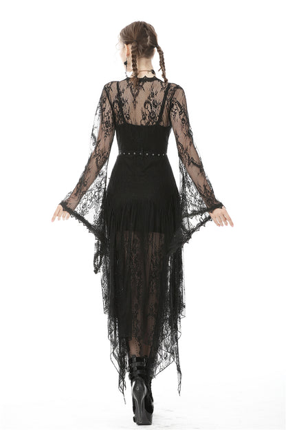 Dark In Love Larissa Lace Robe - Kate's Clothing