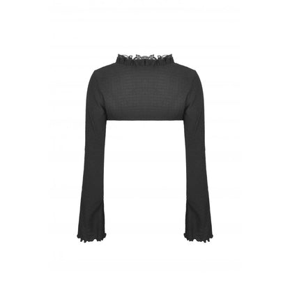 Dark In Love Shirred Bolero - Kate's Clothing