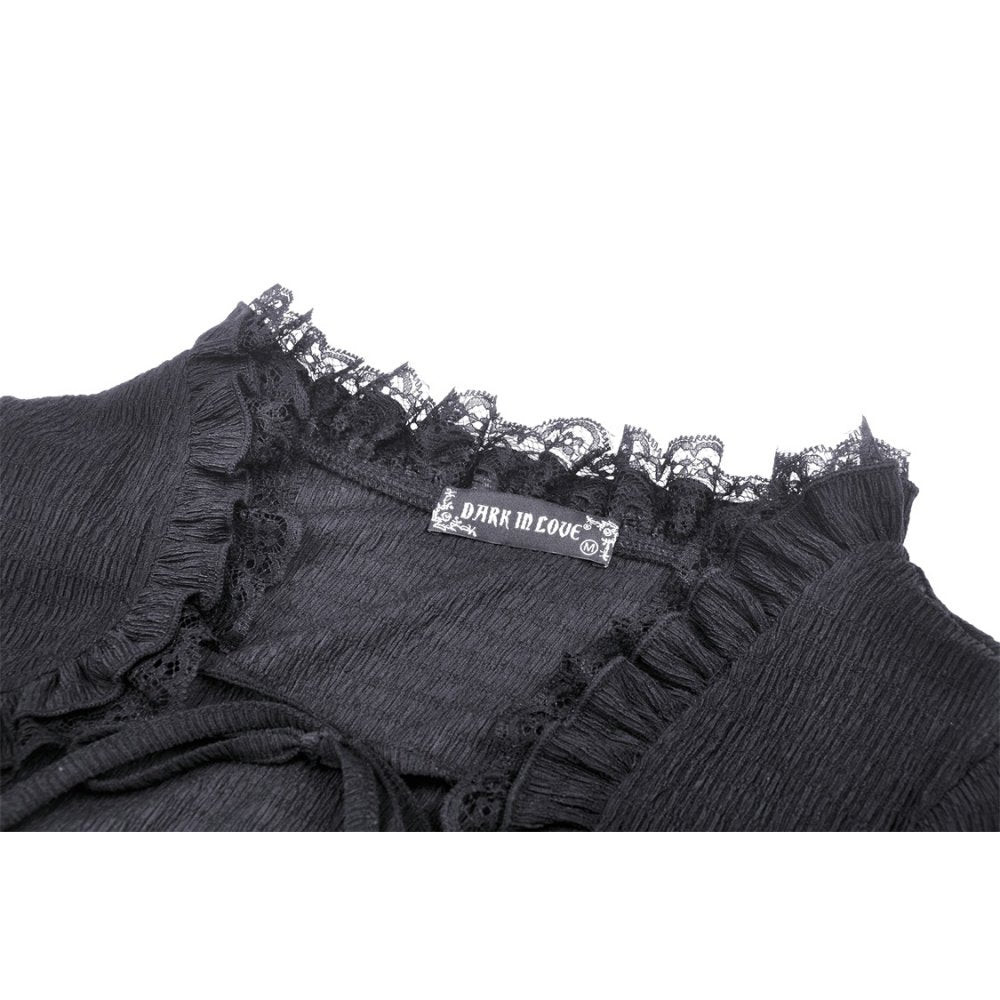 Dark In Love Shirred Bolero - Kate's Clothing