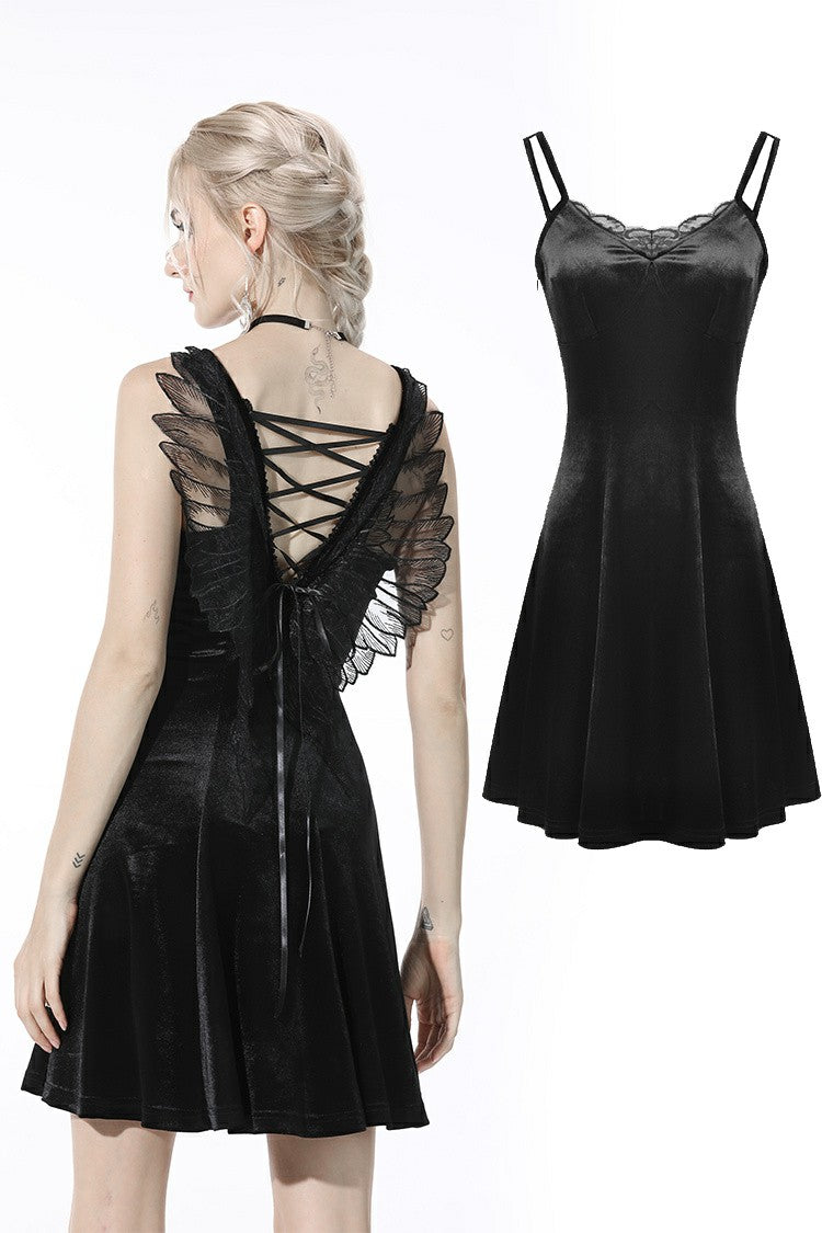 Dark In Love Tiana Velvet Slip Dress - Kate's Clothing
