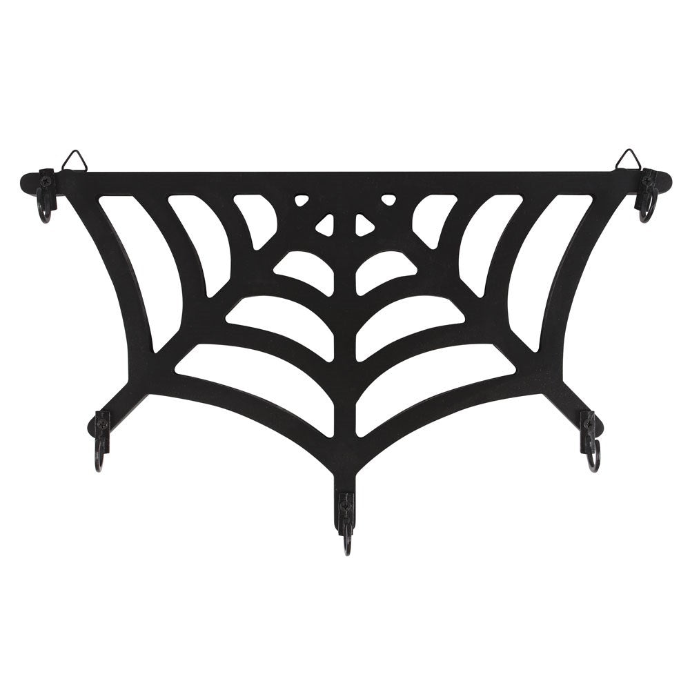 Gothic Gifts Spiderweb Shaped Key Hook - Kate's Clothing