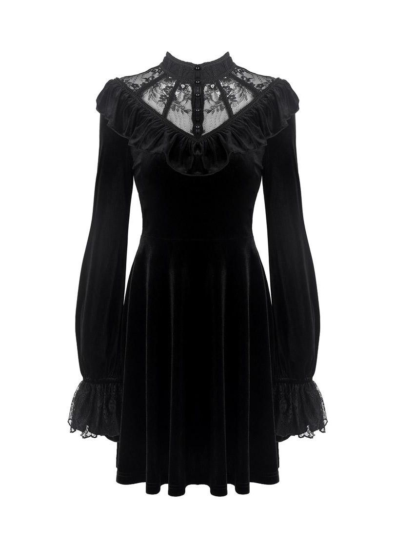 Dark In Love Avina Velvet Dress – Kate's Clothing