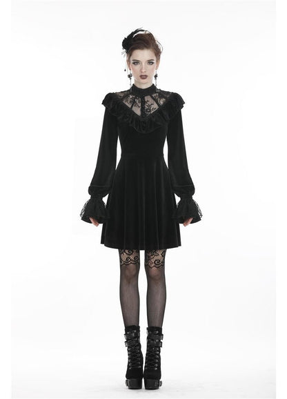Dark In Love Avina Velvet Dress - Kate's Clothing