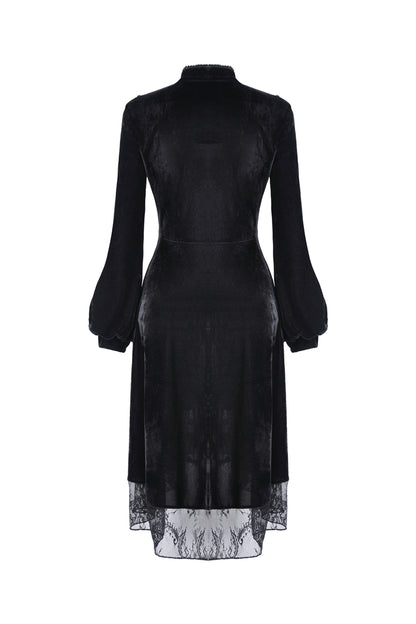 Dark In Love Titania Velvet Dress - Kate's Clothing