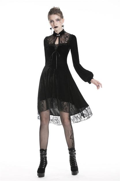 Dark In Love Titania Velvet Dress - Kate's Clothing