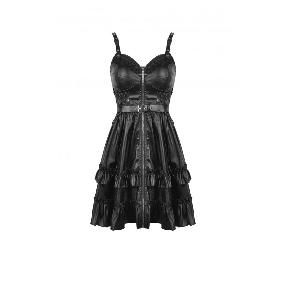Dark In Love Ariella dress flowing skirt ruffles cinched waist gothic fashion