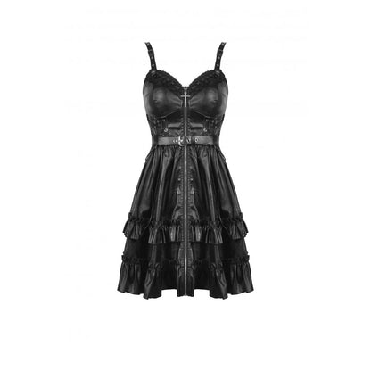 Dark In Love Ariella dress flowing skirt ruffles cinched waist gothic fashion