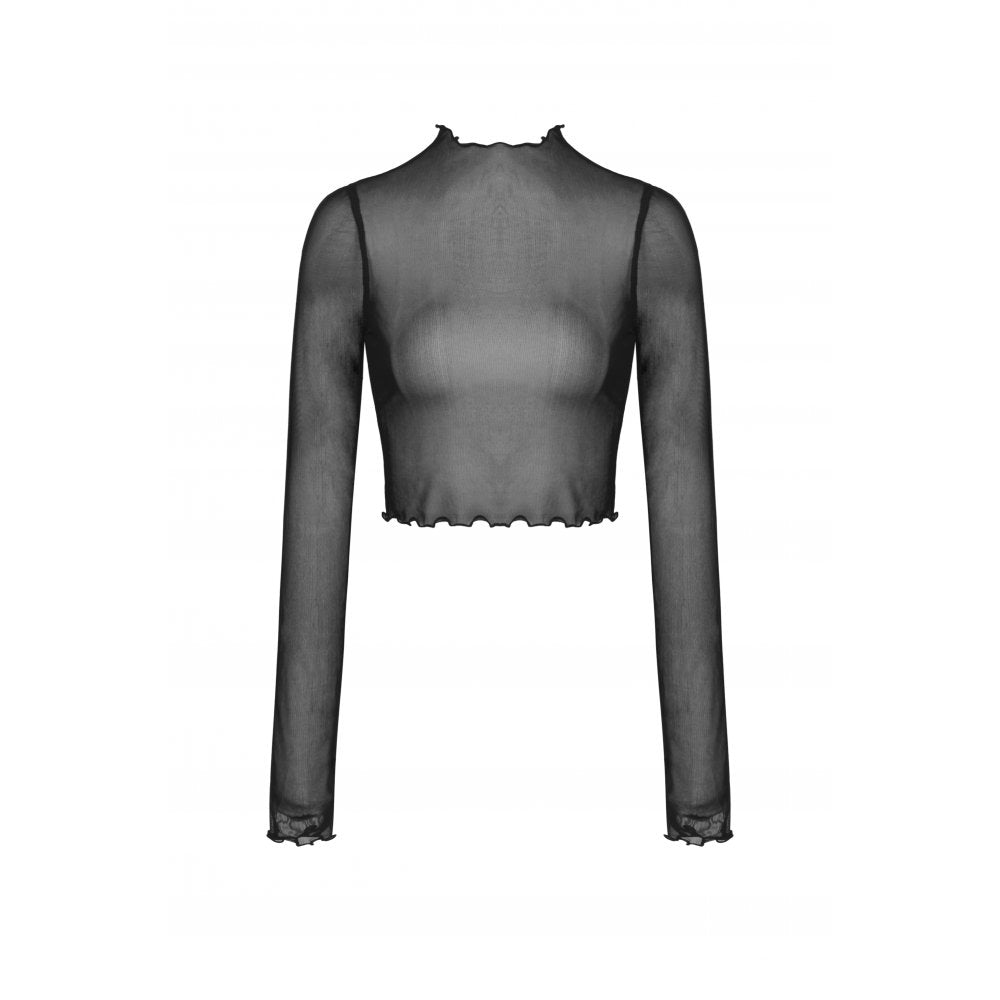 Barbarella mesh top slightly cropped versatile by Dark In Love