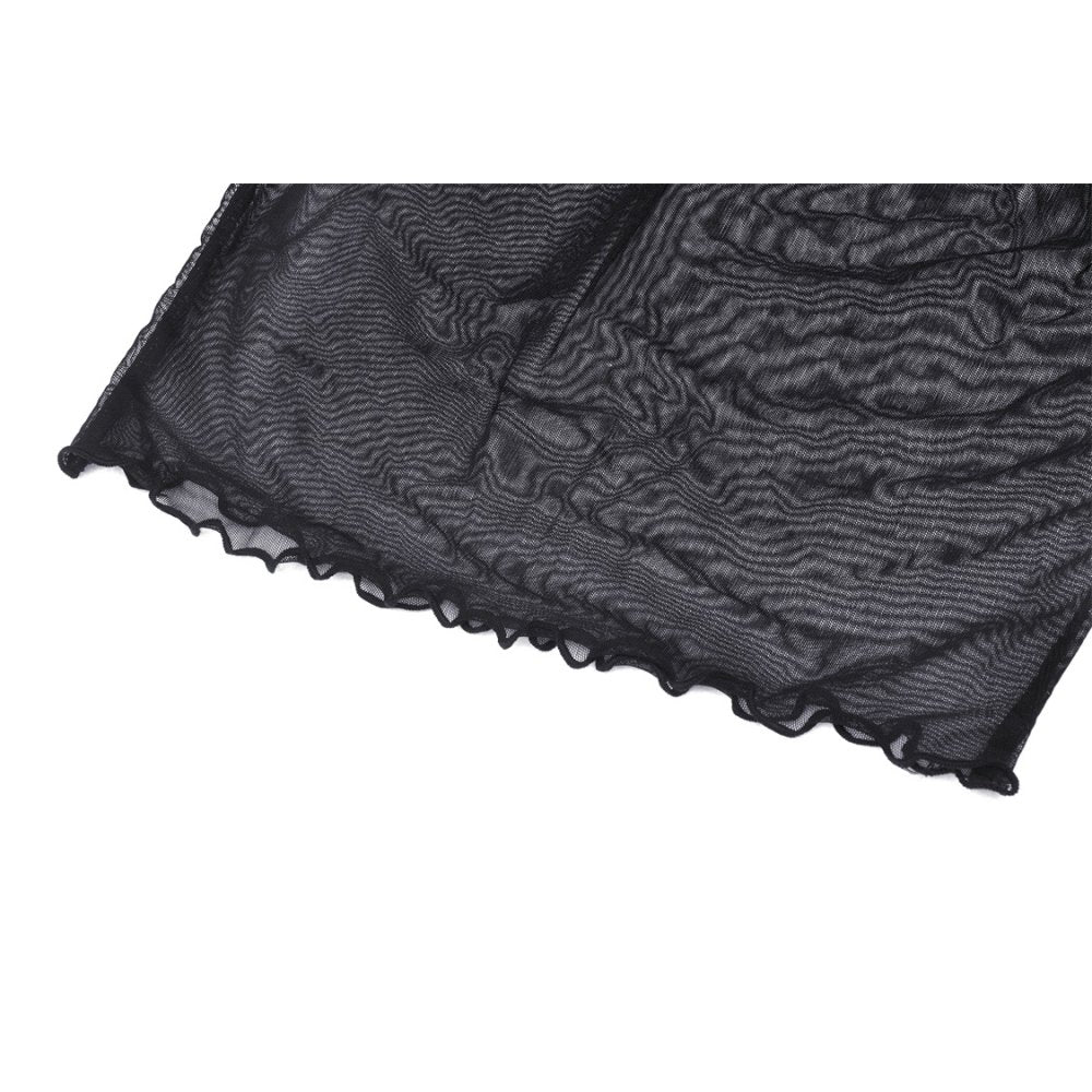 Dark In Love Barbarella mesh top size guide alternative fashion