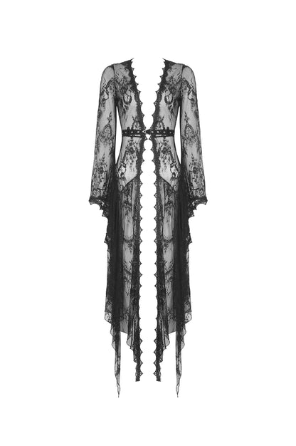 Larissa lace robe stunning delicate lace by Dark In Love gothic fashion