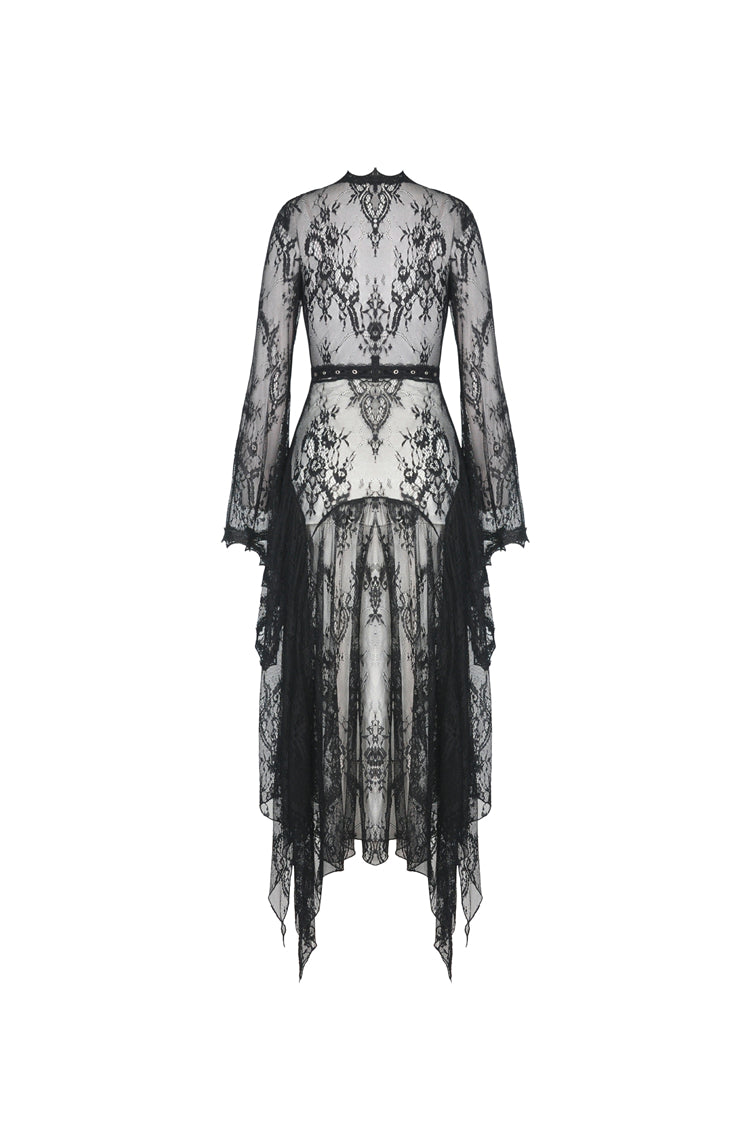 Dark In Love Larissa robe bell sleeves eyelet detail triangular buckle
