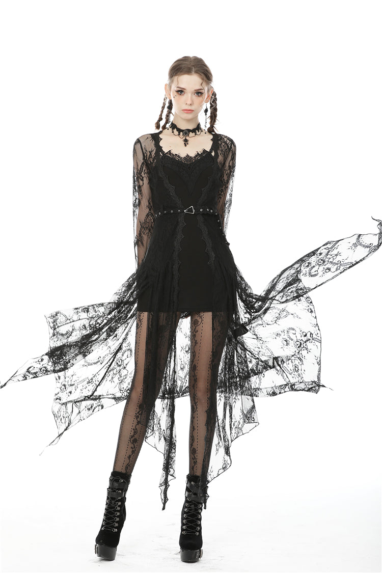 Dark In Love Larissa robe layering piece 100% polyester lace