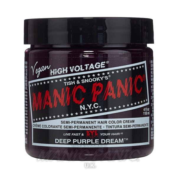 Manic Panic Classic Cream Hair Colour - Deep Purple Dream - Kate's Clothing