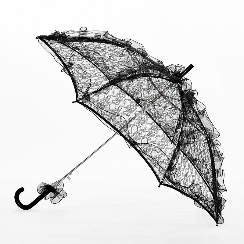 Punk Rave Enya Lace Umbrella - Kate's Clothing