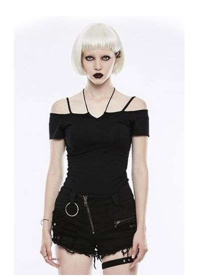 Punk Rave Rhea T-Shirt - Black - Kate's Clothing