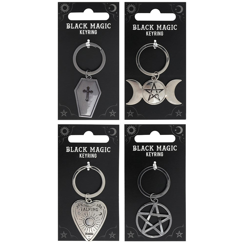 Gothic Gifts Black Magic Keyring - Coffin - Kate's Clothing
