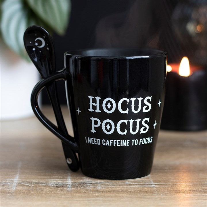 Gothic Gifts Hocus Pocus Mug And Spoon Set - Kate's Clothing