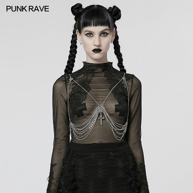 Punk Rave Fauna Chain Harness - Kate's Clothing