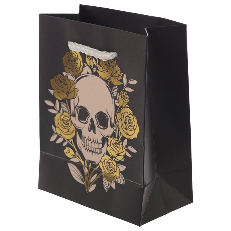 Gothic Gifts Small Skull Gift Bag - Kate's Clothing