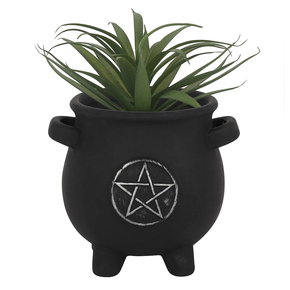 Gothic Gifts Pentacle Cauldron Plant Pot - Kate's Clothing