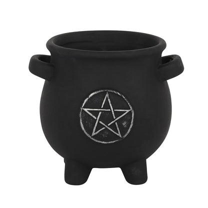 Gothic Gifts Pentacle Cauldron Plant Pot - Kate's Clothing
