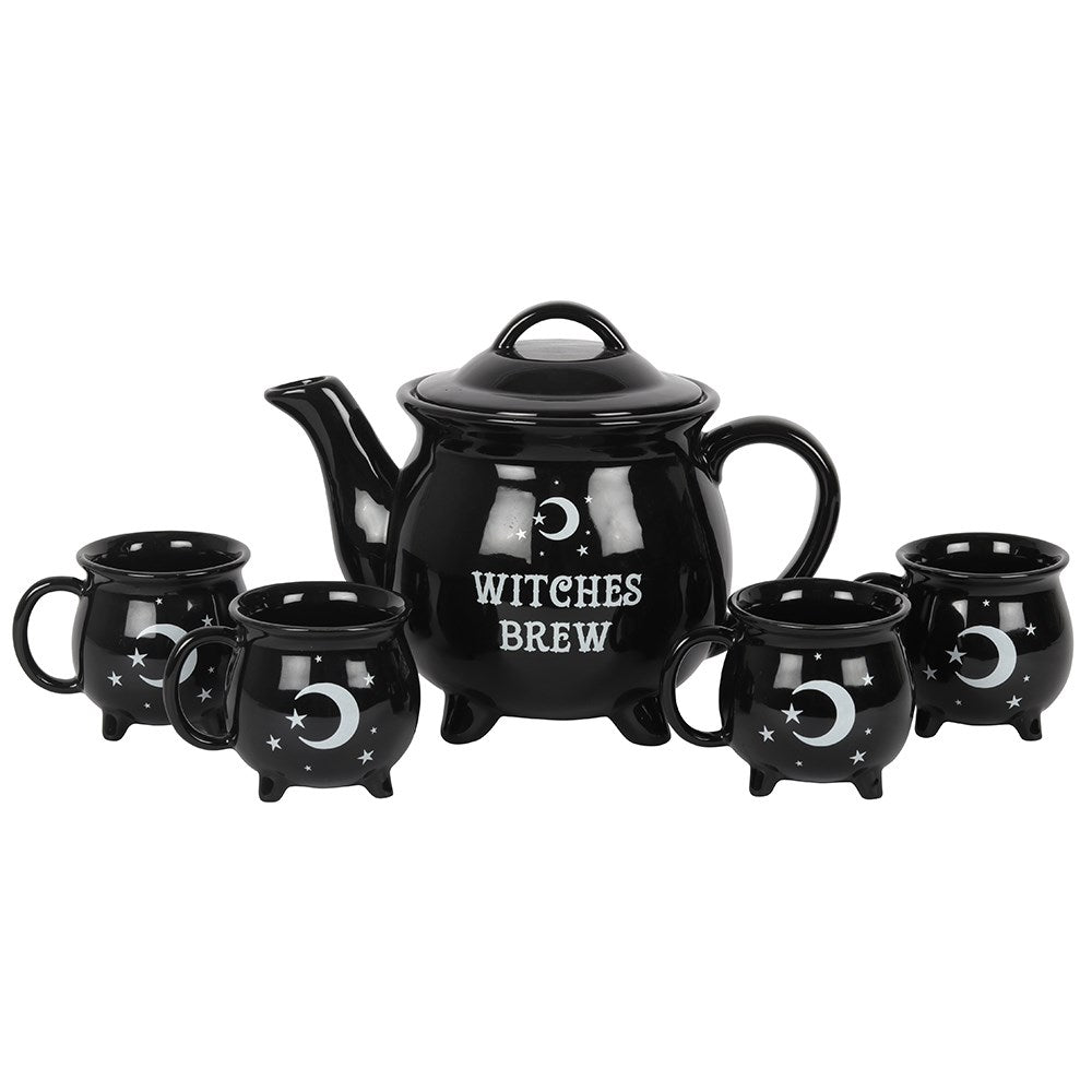 Gothic Gifts Witches Brew Cauldron Tea Set - Kate's Clothing