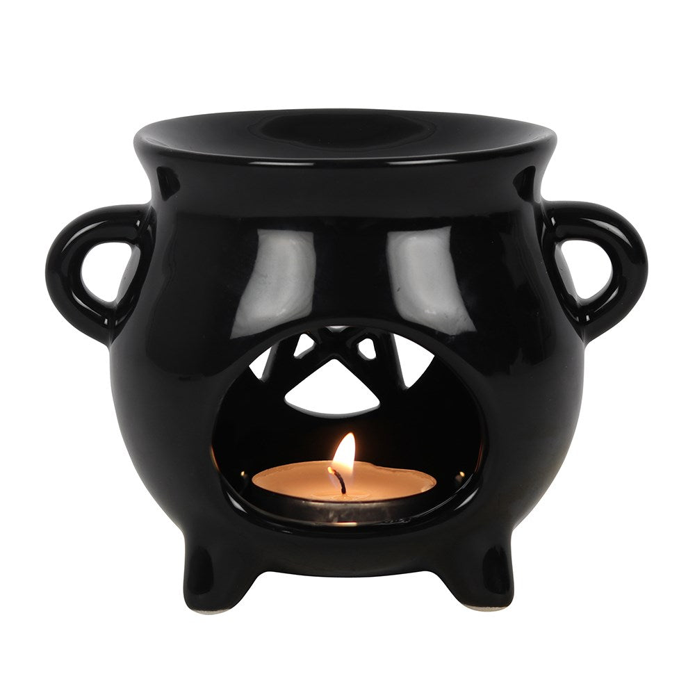 Gothic Gifts Pentagram Cauldron Oil Burner - Kate's Clothing